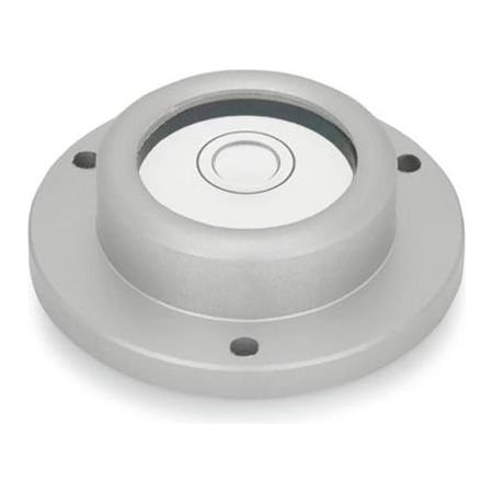 J.W. Winco J.W. Winco GN2277 Bull's Eye Levels, Aluminum, Surface Mount, 0.67" Hub Dia, 0.98" Base Dia, Silver 2277-ALN-25-K-30-A